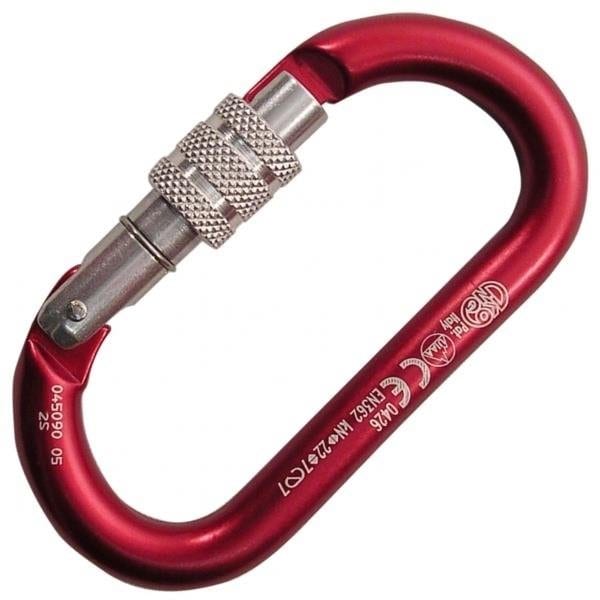 Kong Usa Oval, 105 mm Length, 16 mm Gate Opening, Aluminum Alloy, Red/Polished/Polished 730LA0RPPKK - main